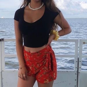 black brandy crop top